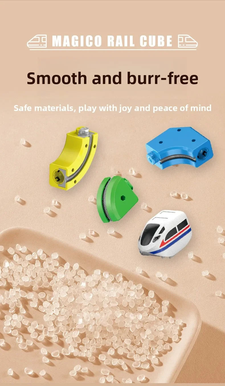 Children Magnetic Rail Car Cube Toys Educational Toy DIY Building Blocks Magical Track Train Gravity Maze Toy Christmas Gifts