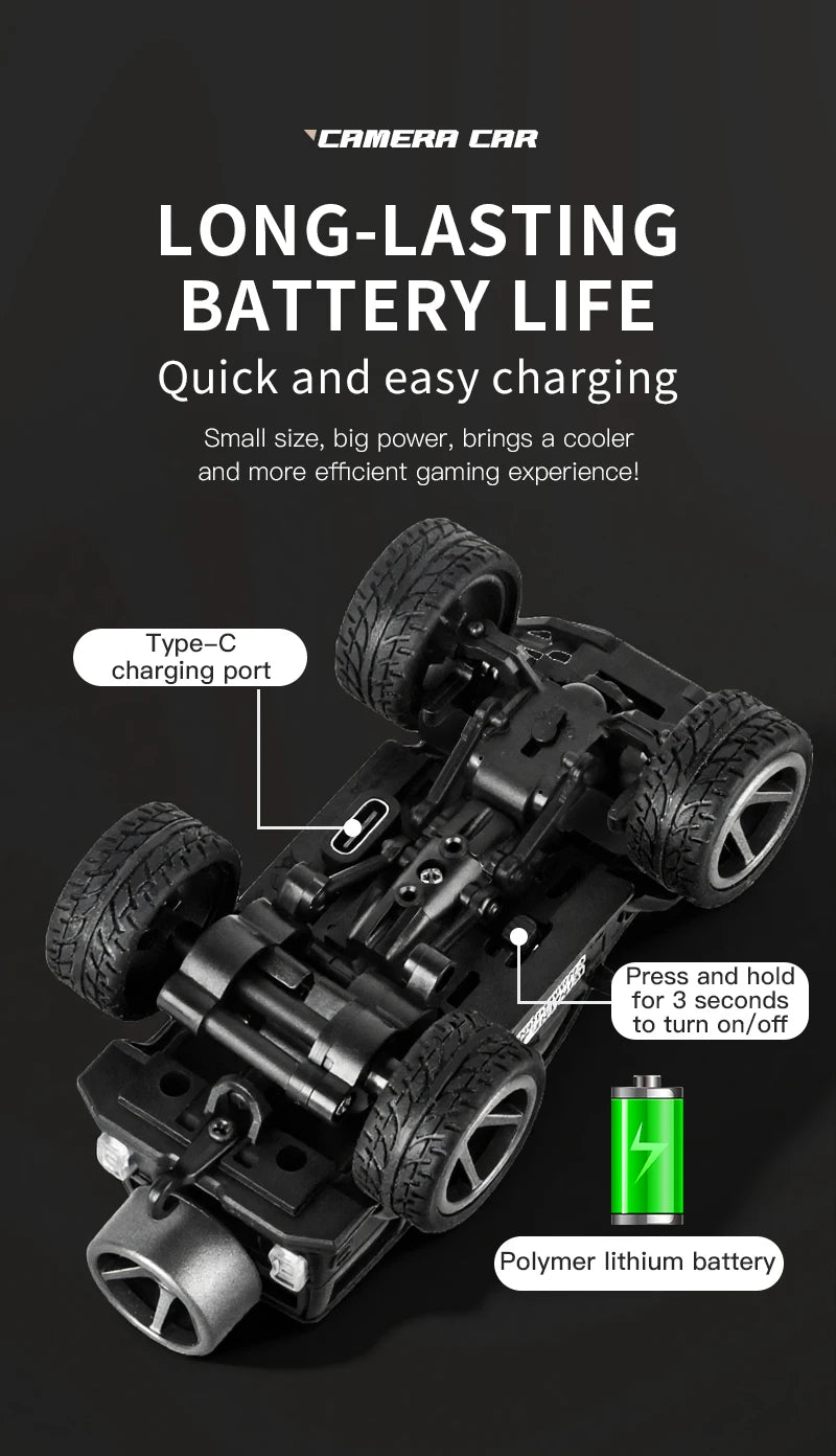 Remote Control Mini Car With LED Light and HD Camera