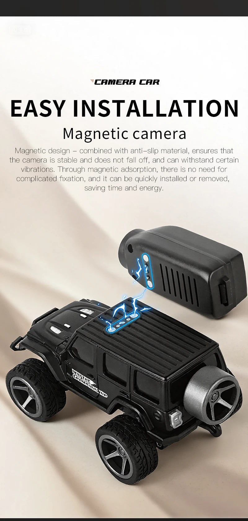 Remote Control Mini Car With LED Light and HD Camera