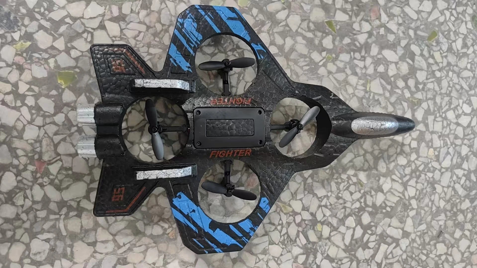 2.4G remote control fighter electric foam glider stunt tumbling UAV hovering helicopter with LED colorful lights aircraft model